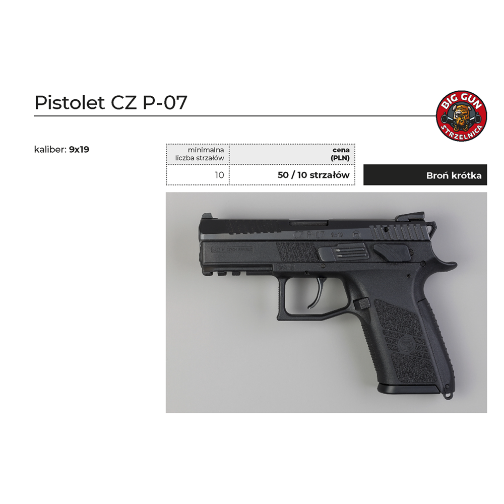 Pistolet CZ P-07