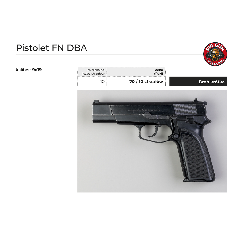 Pistolet FN DBA