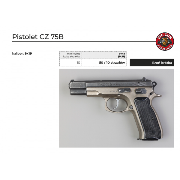 Pistolet CZ 75B