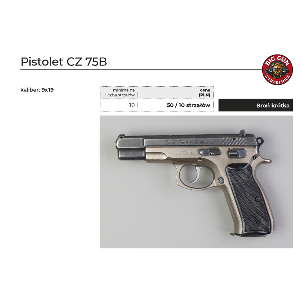 Pistolet CZ 75B