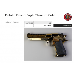 Pistolet Desert Eagle Titanium Gold