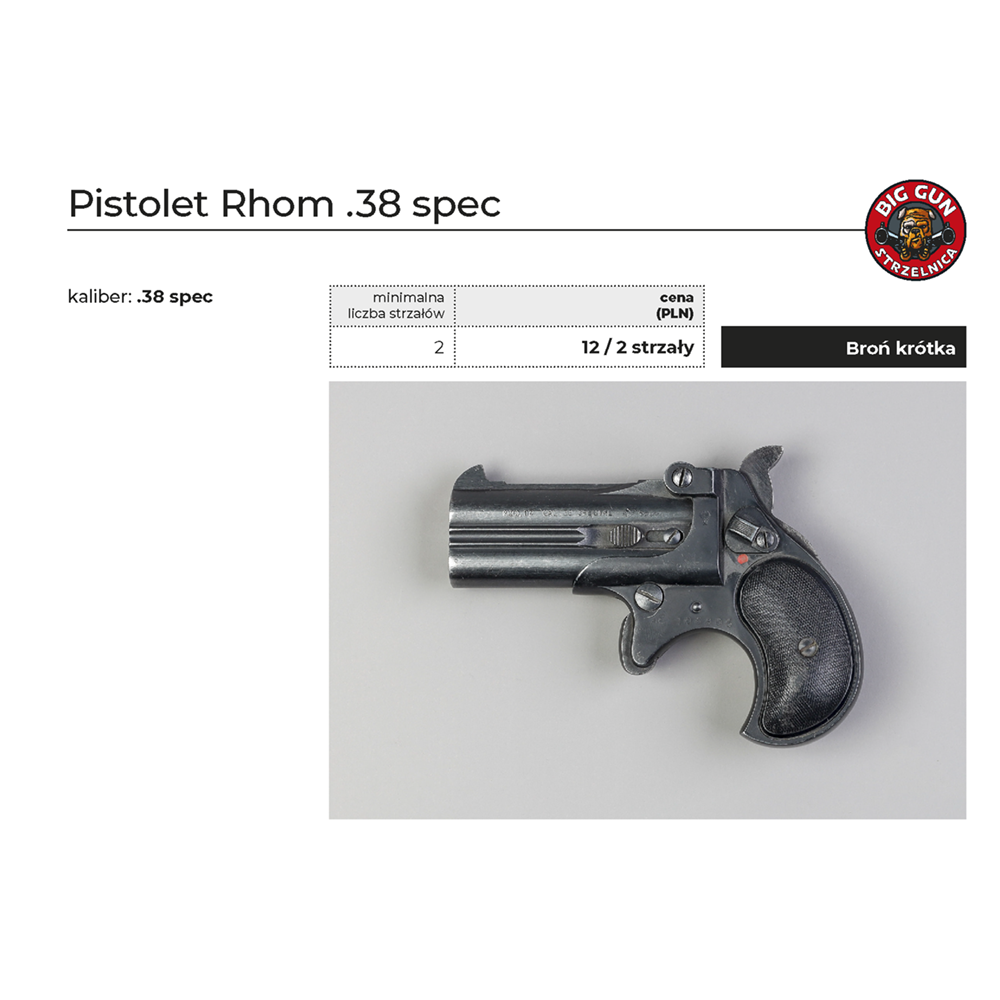 Pistolet Rhom .38 spec