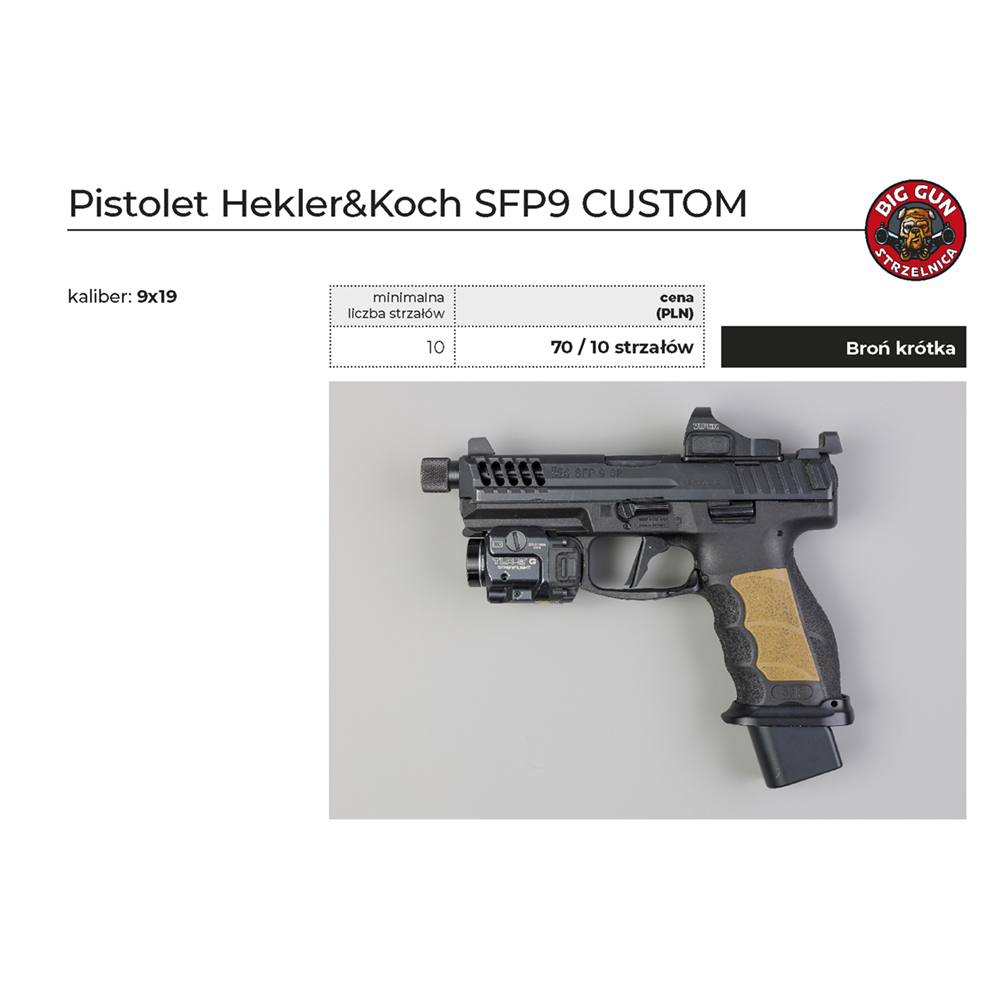 Pistolet Hekler&Koch SFP9 CUSTOM