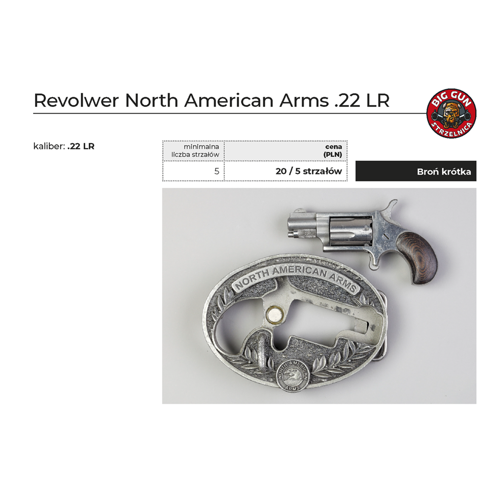 Revolwer North American Arms .22 LR