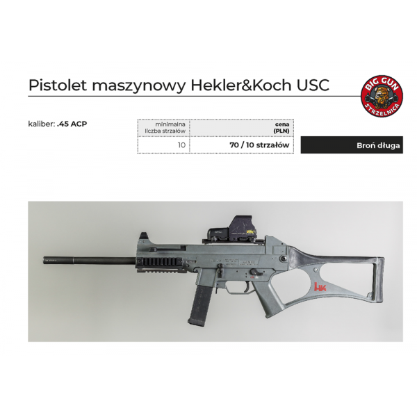 Pistolet maszynowy Hekler&Koch USC